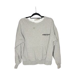 Essentials fear of God grey crew neck sweatshirt size XS